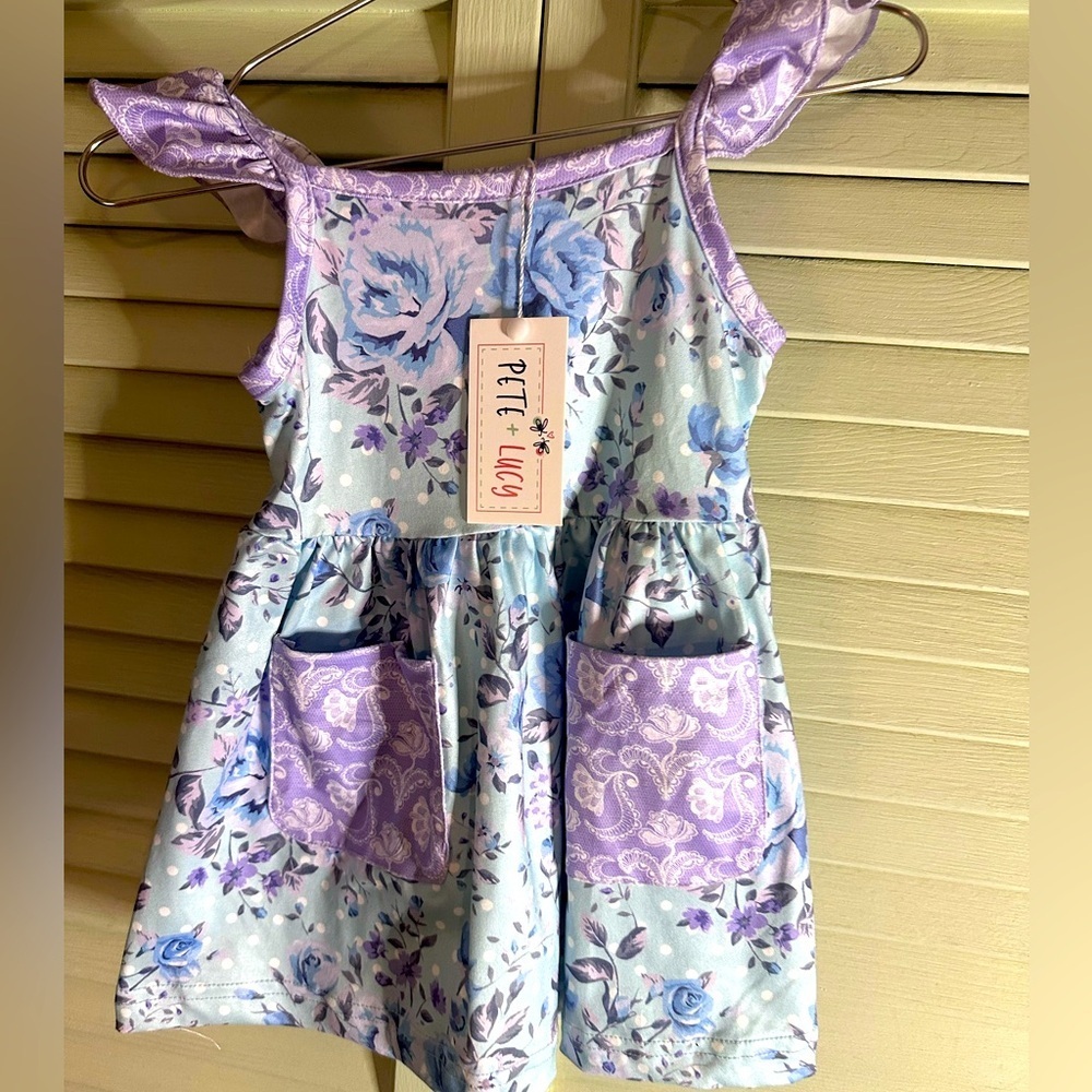 Pete + Lucy Baby Blues Dress Size 0-6 Months